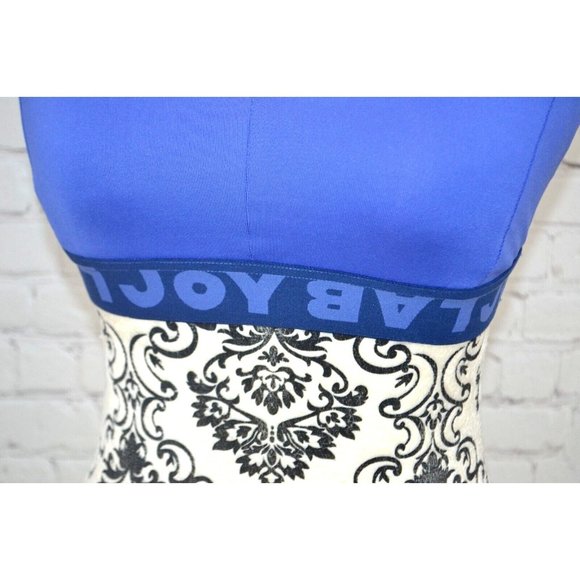 JOYLAB Women's Logo Band -‎ X Cross Back Sports Bra SIZE SMALL Blue - Picture 2 of 6
